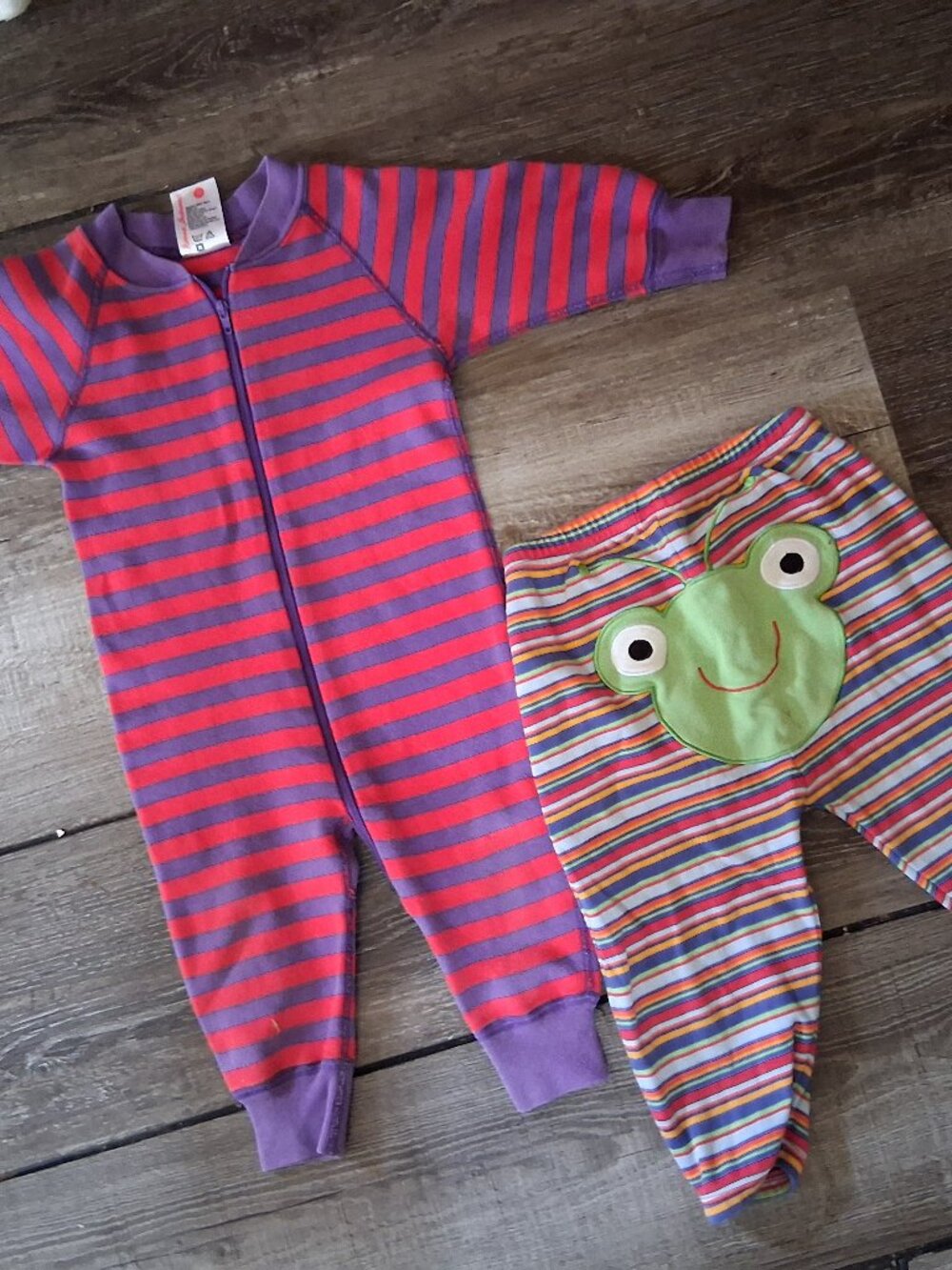 HANNA ANDERSSON ONESIE & Frog Pants 60 70 - 0-3  3-6 months